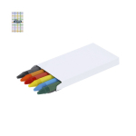 Set waskrijtjes in bedrukbare doos van gerecycled karton