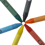 Set waskrijtjes in bedrukbare doos van gerecycled karton zesde weergave