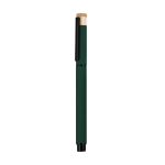 Bamboe rollerpen met aluminium en rubber afwerking kleur groen  negende weergave