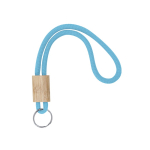Sleutelhanger met polyester koord in kleuren met versteller derde weergave