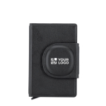 Kaartenhouder van synthetisch leer met slimme tracker met jouw bedrukking
