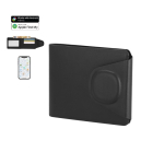 Kaarthouder-portemonnee van synthetisch leer met tracker