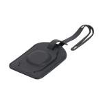 Kofferlabel van synthetisch leer met slimme tracker derde weergave