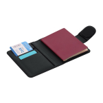 Paspoorthoes van synthetisch leer met tracker en sluiting vijfde weergave