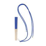 Polyester waaier met bamboe spijlen en draagkoord tweede weergave