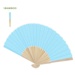 Waaier met bamboelatjes en polyester doek in kleuren