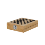Bamboe spelset met schaakbord en etui tweede weergave