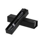 Premium metalen draaipen en navulbaar met blauwe inkt tweede weergave