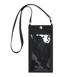 Tasje voor mobiel met transparant scherm en touchbediening kleur zwart  negende weergave