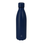 Thermofles van gerecycled roestvrij staal met dop 500 ml kleur marineblauw  negende weergave