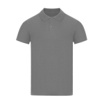 Unisex polo van piqué katoen met korte mouwen 180 g/m² kleur grijs  negende weergave