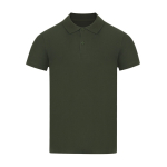 Unisex polo van piqué katoen met korte mouwen 180 g/m² kleur groene fles  negende weergave