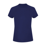 Polyester dames T-shirt met korte raglanmouwen 135 g/m² kleur marineblauw  negende weergave