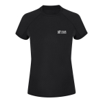 Polyester dames T-shirt met korte raglanmouwen 135 g/m² met jouw bedrukking