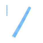 Schuimstaaf met vaste en knipperende lichtjes en batterijen