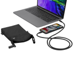 RPET-schoudertas met RFID-bescherming en kabelfunctie derde weergave