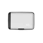 2-in-1 kaarthouder met aluminium powerbank en RFID kleur zilver  negende weergave