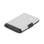 2-in-1 kaarthouder met aluminium powerbank en RFID tweede weergave