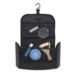 Reistoilettas van synthetisch leer met ophanghaak tweede weergave