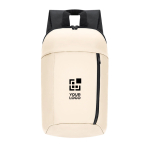 Zakelijke rugzak van synthetisch leer met ritssluiting met jouw bedrukking