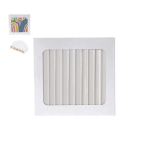 Witte houten potloden in doos van 12 voor digitale gravure