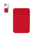 Magnetische siliconen kaarthouder voor mobiel met dubbel vak