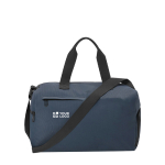 Reistas van synthetisch leer met schoenenvak met jouw bedrukking