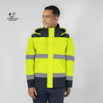 Unisex high-visibility jas tegen regen en wind met capuchon