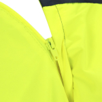 Unisex high-visibility jas tegen regen en wind met capuchon vierde weergave