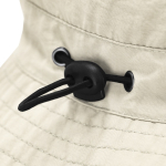 Zachte nylon verstelbare bobhoed met trekkoord derde weergave