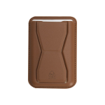 Kaarthouder-standaard van synthetisch leer voor mobiel kleur bruin  negende weergave