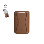 Kaarthouder-standaard van synthetisch leer voor mobiel