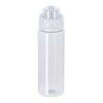 Transparante fles met dubbel drinksysteem en draaglus 750 ml kleur wit  negende weergave