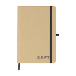 A5-gelijnd notitieboek van gerecycled karton met harde kaft kleur zwart  negende weergave