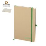 A5-gelijnd notitieboek van gerecycled karton met harde kaft