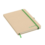 A5-gelijnd notitieboek van gerecycled karton met harde kaft tweede weergave