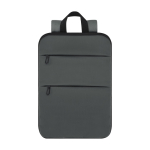 Uitschuifbare rugzak van synthetisch leer met 15'' laptopvak kleur donkergrijs  negende weergave