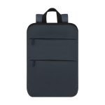 Uitschuifbare rugzak van synthetisch leer met 15'' laptopvak kleur marineblauw  negende weergave