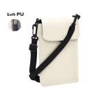 Schoudertas van synthetisch leer met  verstelbare band