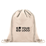 Koordrugzak van zacht nylon om te bedrukken 135 g/m² met jouw bedrukking