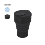 Opvouwbare siliconen beker met schuifmondstuk 350 ml