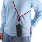 RPET-polyster telefoonlanyard met geïntegreerde oplaadkabel sfeerweergave