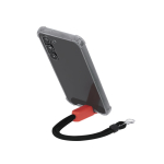 Verstelbare telefoonpolsband met karabijnhaak en standaard derde weergave