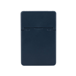 Pashouder met smartphone-standaard met matte afwerking kleur marineblauw  negende weergave