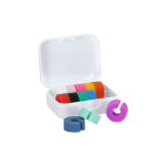 Glasmarkers met 12 siliconen markers in meerdere kleuren tweede weergave