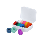 Glasmarkers met 12 siliconen markers in meerdere kleuren derde weergave