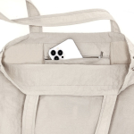 Nylon schoudertas met verstelbare koordsluiting 135g/m² achtste weergave