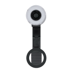 Ringlamp met ventilator en telefoonhouder 500mAh kleur zwart  negende weergave