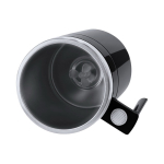 RVS mengbeker met schuifdeksel 400 ml vierde weergave