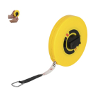 Rolmaat met slinger en schaal in cm en inches 15m